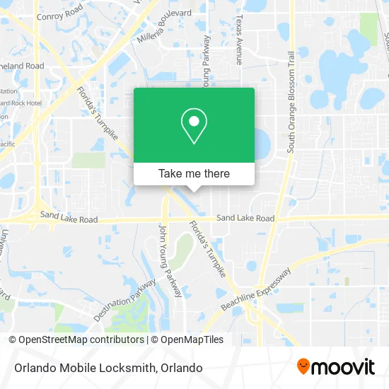 Orlando Mobile Locksmith map