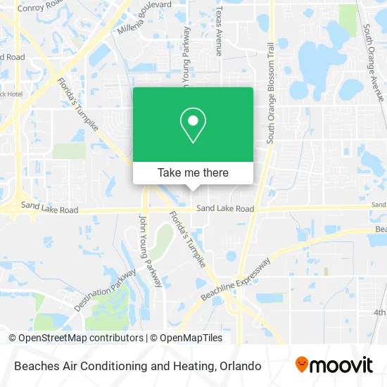 Mapa de Beaches Air Conditioning and Heating