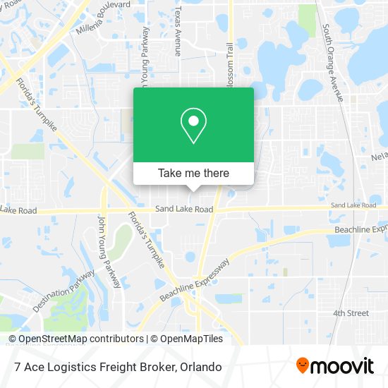 Mapa de 7 Ace Logistics Freight Broker