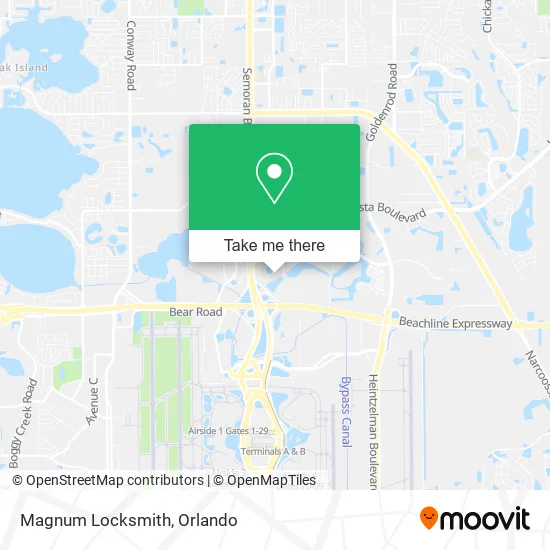 Magnum Locksmith map