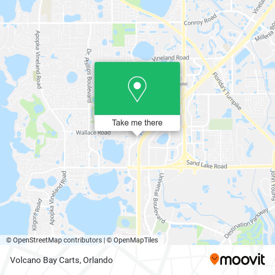Mapa de Volcano Bay Carts