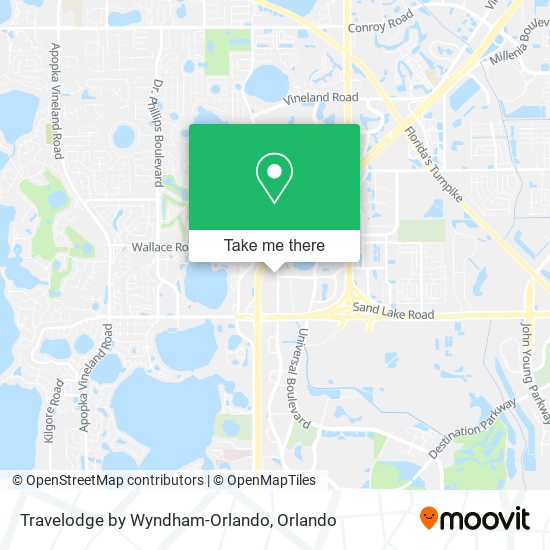 Travelodge by Wyndham-Orlando map