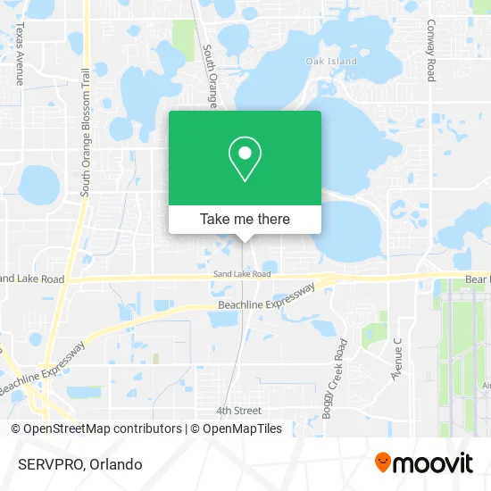 Mapa de SERVPRO