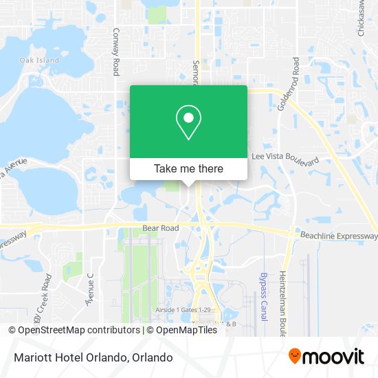 Mariott Hotel Orlando map