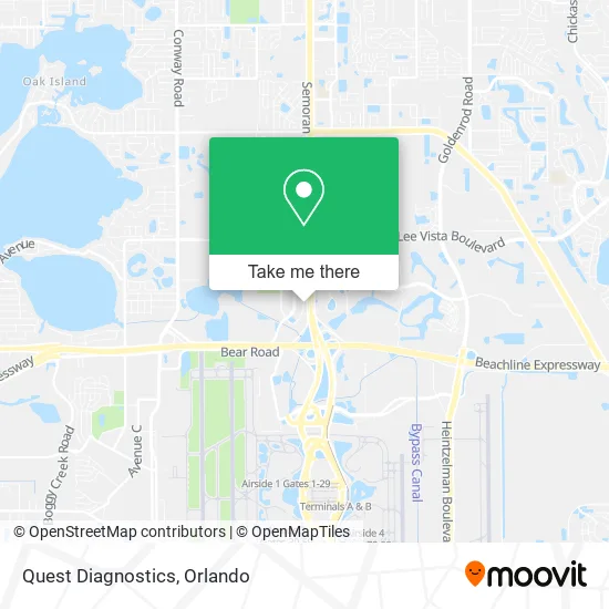 Quest Diagnostics map