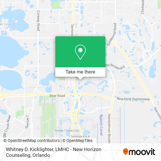 Whitney D. Kicklighter, LMHC - New Horizon Counseling map