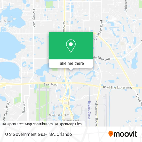 U S Government Gsa-TSA map