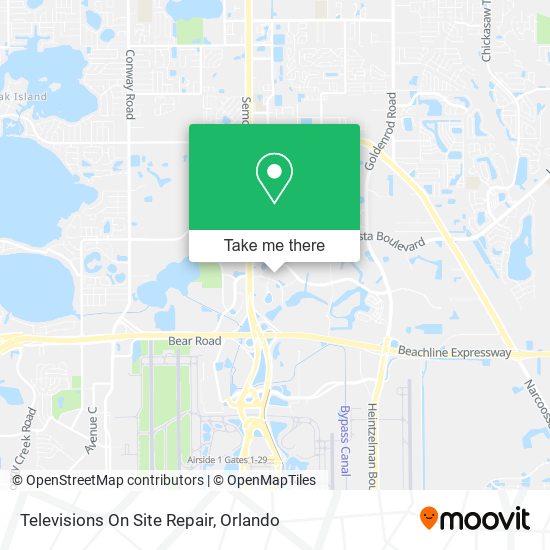 Mapa de Televisions On Site Repair