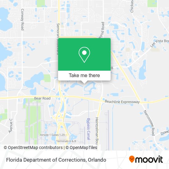 Florida Department of Corrections map