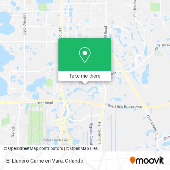 El Llanero Carne en Vara map