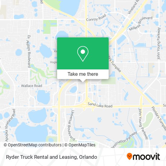 Ryder Truck Rental and Leasing map
