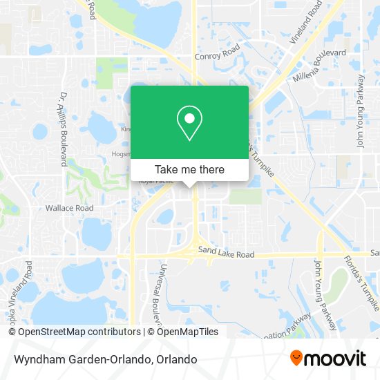 Wyndham Garden-Orlando map