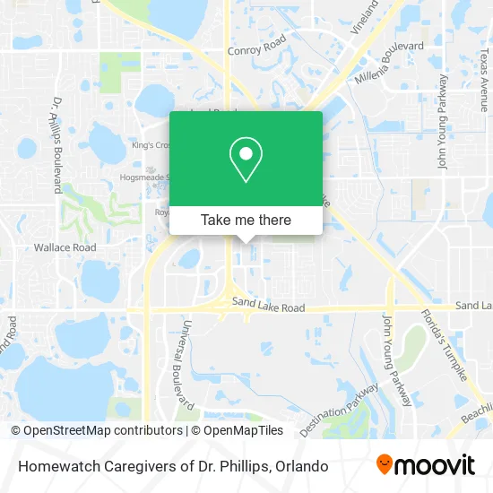 Mapa de Homewatch Caregivers of Dr. Phillips