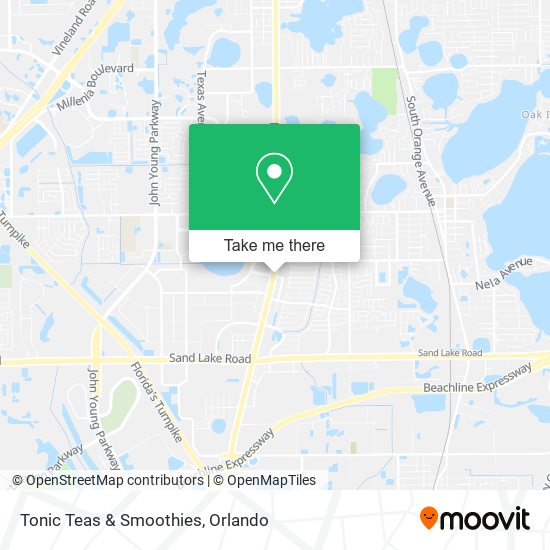 Tonic Teas & Smoothies map