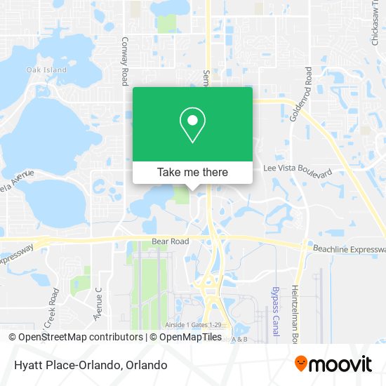 Hyatt Place-Orlando map