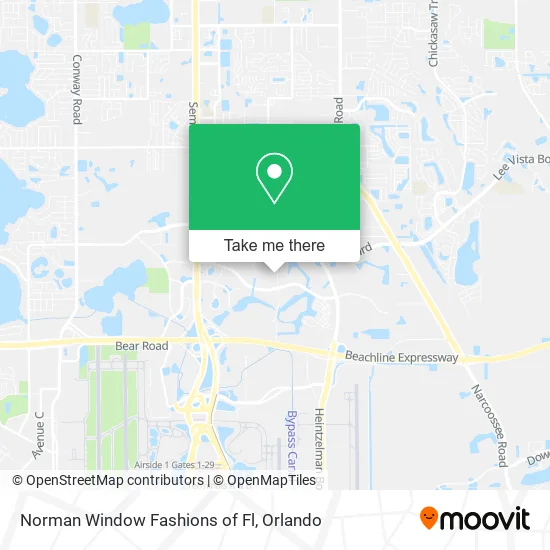 Norman Window Fashions of Fl map