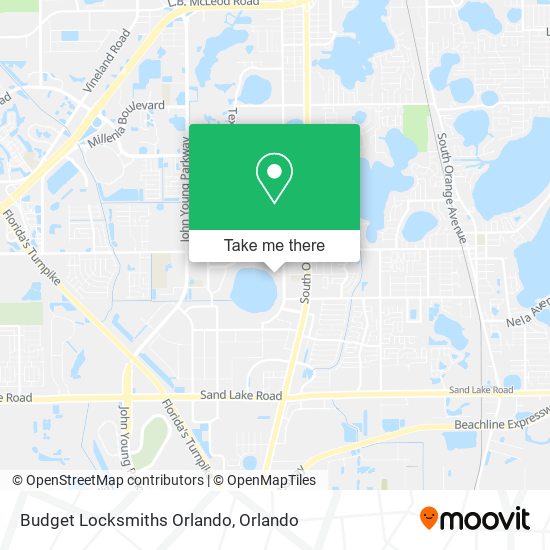 Mapa de Budget Locksmiths Orlando