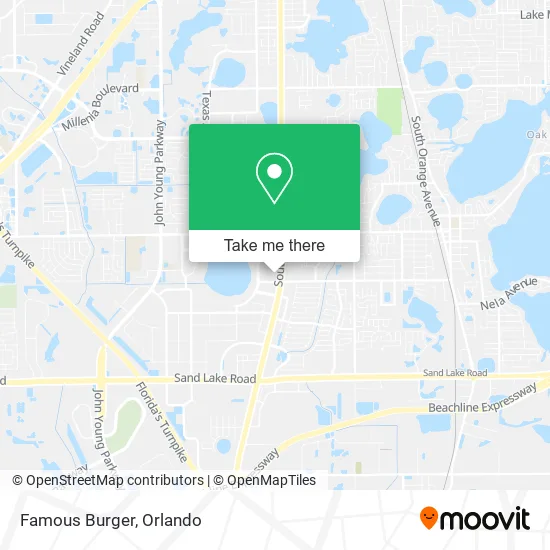 Mapa de Famous Burger