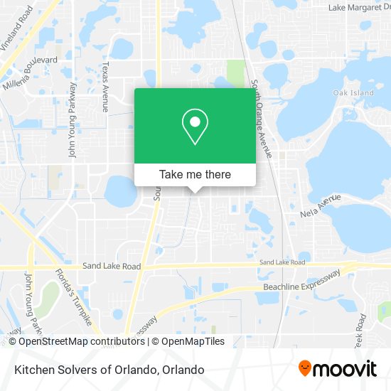 Kitchen Solvers of Orlando map