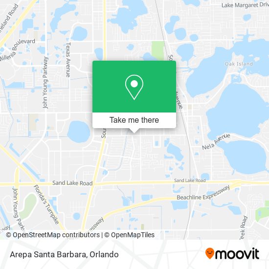 Arepa Santa Barbara map