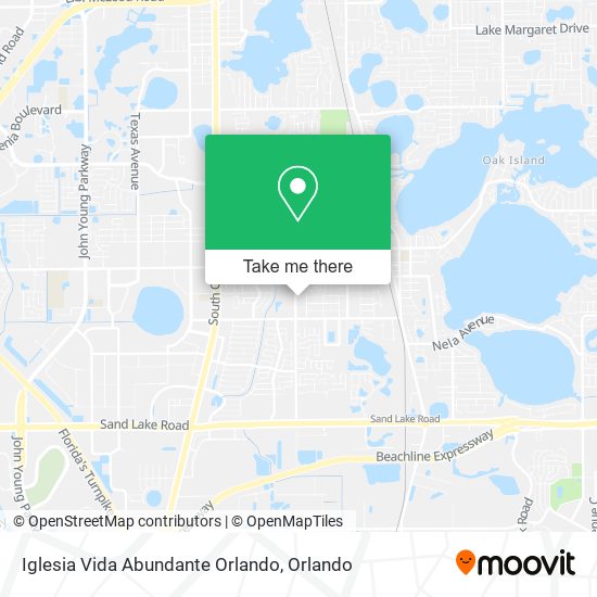 Iglesia Vida Abundante Orlando map