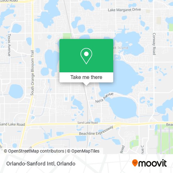 Orlando-Sanford Intl map