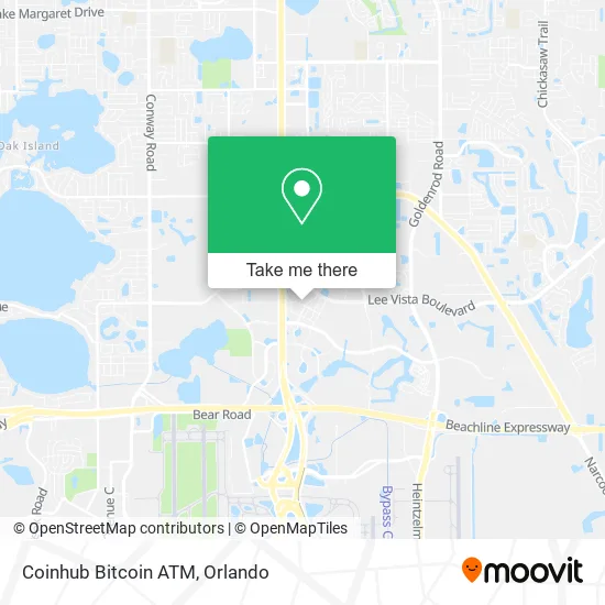Mapa de Coinhub Bitcoin ATM