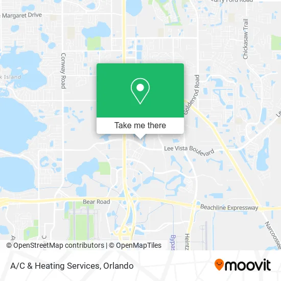 Mapa de A/C & Heating Services
