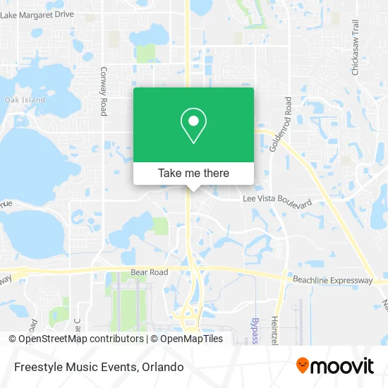 Mapa de Freestyle Music Events