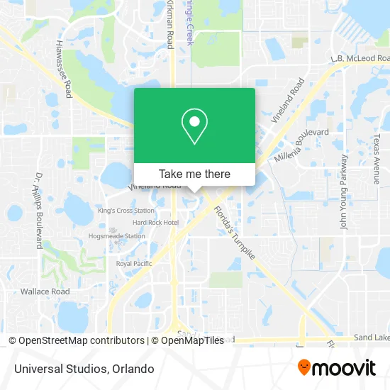 Mapa de Universal Studios