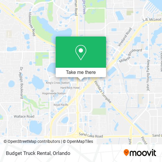 Mapa de Budget Truck Rental