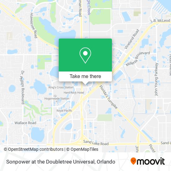 Sonpower at the Doubletree Universal map