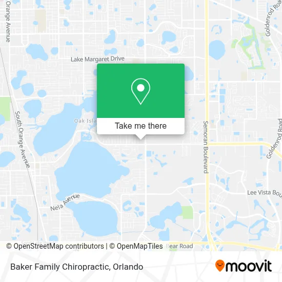 Baker Family Chiropractic map