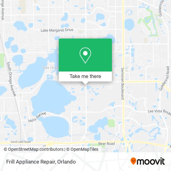 Mapa de Frill Appliance Repair
