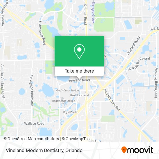 Mapa de Vineland Modern Dentistry