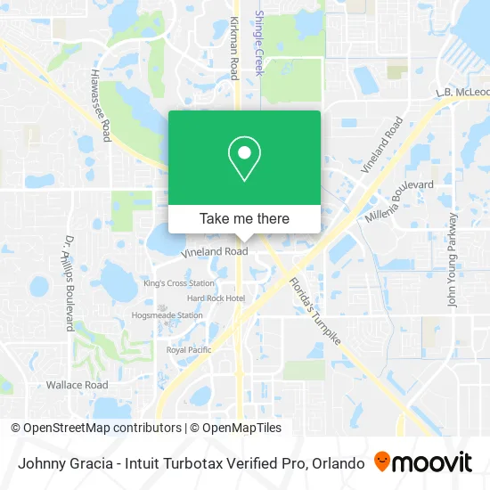 Mapa de Johnny Gracia - Intuit Turbotax Verified Pro