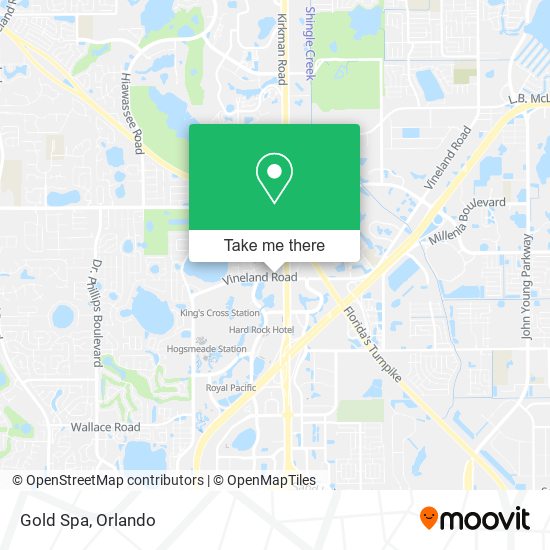 Mapa de Gold Spa