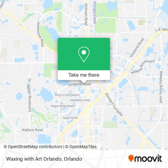 Waxing with Art Orlando map