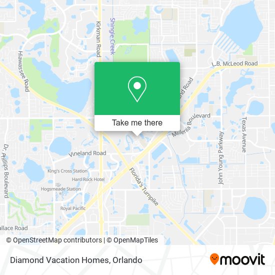 Diamond Vacation Homes map