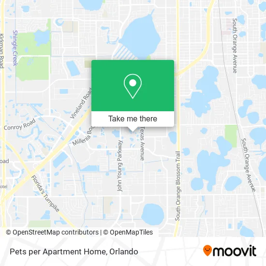 Pets per Apartment Home map