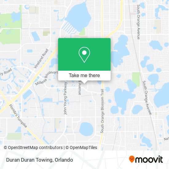 Duran Duran Towing map