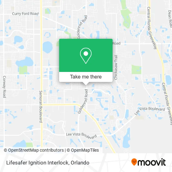 Mapa de Lifesafer Ignition Interlock