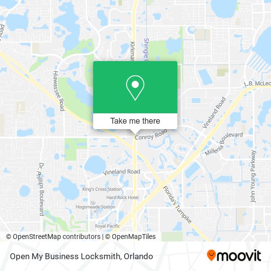 Open My Business Locksmith map