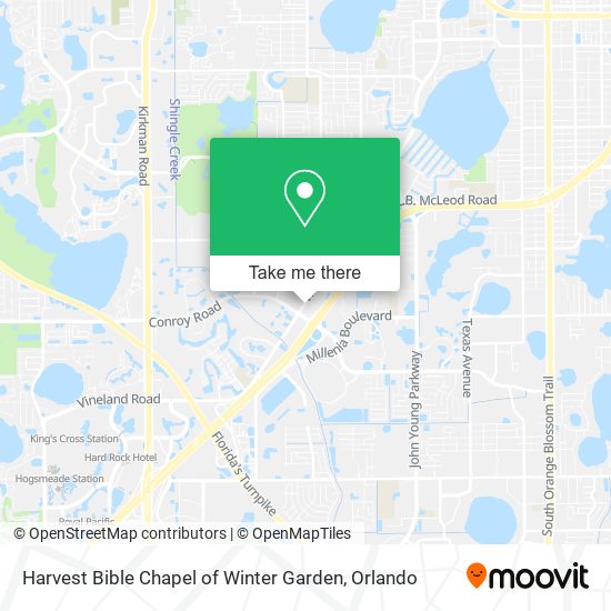 Mapa de Harvest Bible Chapel of Winter Garden