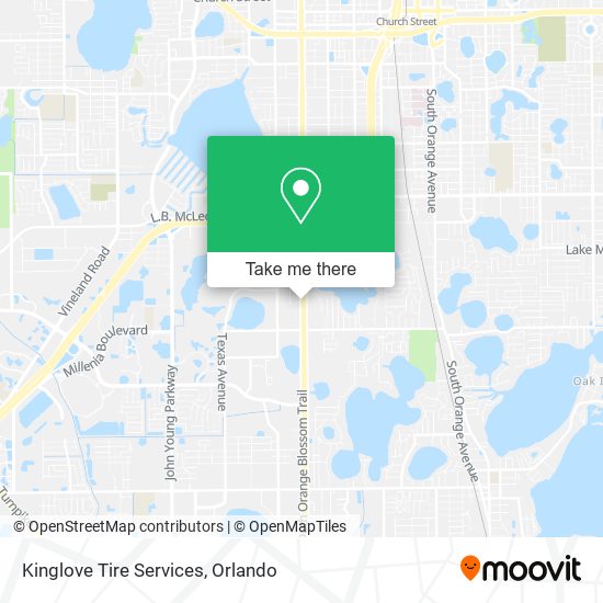 Kinglove Tire Services map