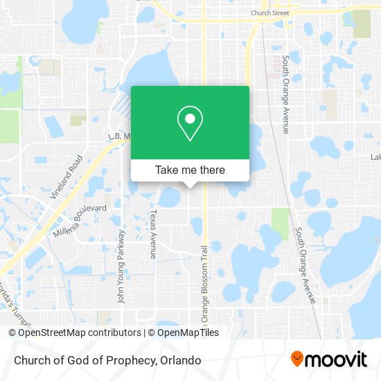 Church of God of Prophecy map