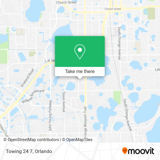 Towing 24 7 map