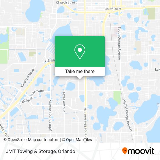 JMT Towing & Storage map