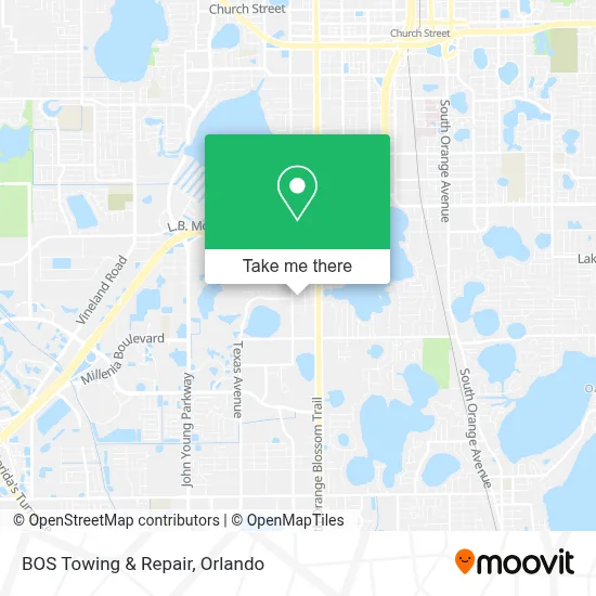 BOS Towing & Repair map