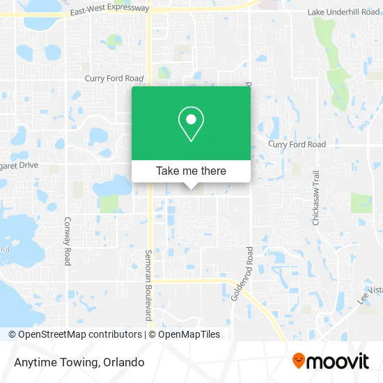 Anytime Towing map